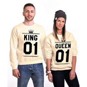 Tshirthane King 01 Queen Sevgili Kombinleri Sweatshirt Kombini