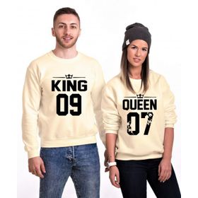 Tshirthane King 09 Queen 07 2'li Sevgili Sweatshirt