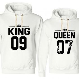 Tshirthane King 09 Queen 07 2'li Sevgili Sweatshirt
