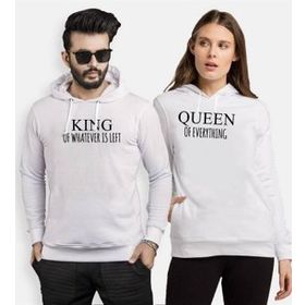 Tshirthane King Of Whatever Is Left 2'li Sevgili Sweatshirt