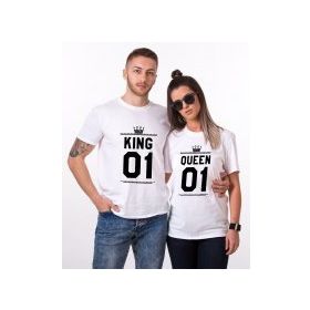 Tshirthane King Queen 01 2'li Sevgili T-shirt