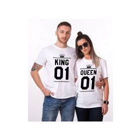 Tshirthane King Queen 01 2'li Sevgili T-shirt