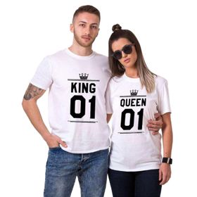 Tshirthane King Queen 01 2'li Sevgili T-shirt
