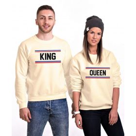 Tshirthane King Queen 22 2'li Sevgili Sweatshirt