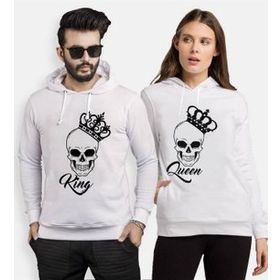 Tshirthane King Queen Kurukafa 2'li Sevgili Sweatshirt