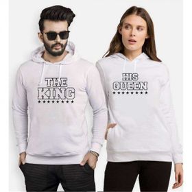 Tshirthane King Queen Star 2'li Sevgili Sweatshirt