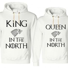 Tshirthane King Queen Stark 2'li Sevgili Sweatshirt