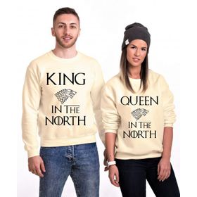 Tshirthane King Queen Stark 2'li Sevgili Sweatshirt
