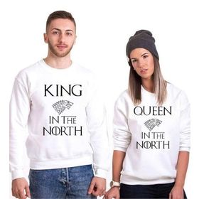 Tshirthane King Queen Stark 2'li Sevgili Sweatshirt