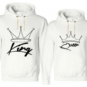 Tshirthane King Taç Queen 2'li Sevgili Sweatshirt