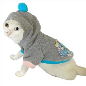 Tshirthane Kitty Grey Kapsonlu Sweatshirt