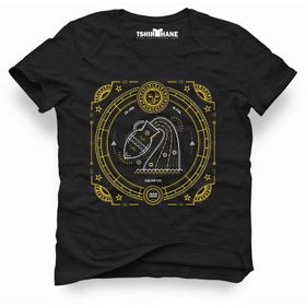 Tshirthane Kova Burcu Aquarius Siyah Erkek Tshirt