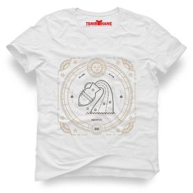 Tshirthane Kova Burcu Aquarius Siyah Erkek Tshirt