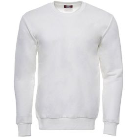 Tshirthane Krem Bisiklet Yaka Desensiz Erkek Sweatshirt
