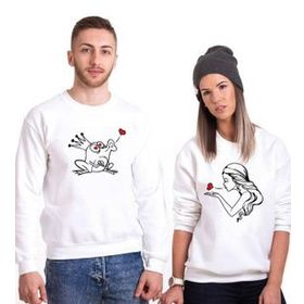Tshirthane Kurbağa Prens Sevgili Kombinleri Sweatshirt Kombini