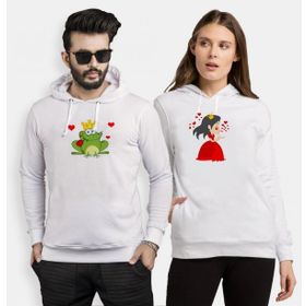 Tshirthane Kurbağa Prenses 2'li Sevgili Sweatshirt