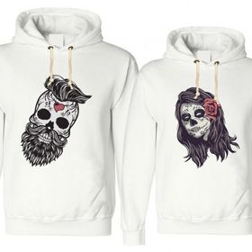 Tshirthane Kurukafa Sevgili Kombinleri Sweatshirt Kombini