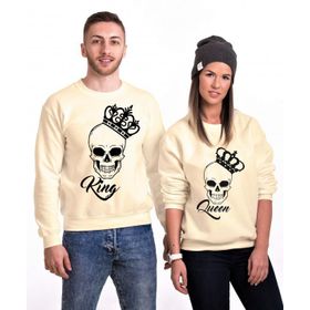 Tshirthane Kurukafa Sevgili Kombinleri Sweatshirt Kombini
