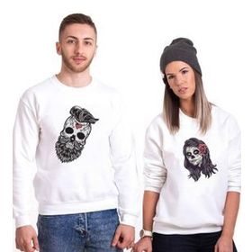 Tshirthane Kurukafa Sevgili Kombinleri Sweatshirt Kombini