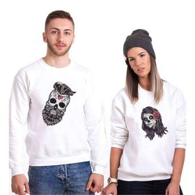 Tshirthane Kurukafa Sevgili Kombinleri Sweatshirt Kombini