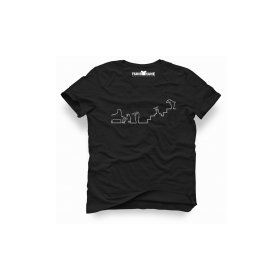 Tshirthane La Linea Trt Cizgi Adam Music Siyah Erkek T-shirt