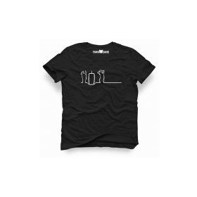 Tshirthane La Linea Trt Cizgi Adam Tnt Siyah Erkek Tshirt