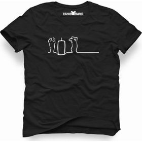Tshirthane La Linea Trt Cizgi Adam Tnt Siyah Erkek Tshirt