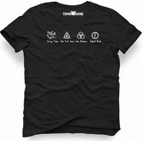 Tshirthane Led Zeppelin Name Siyah Erkek Tshirt