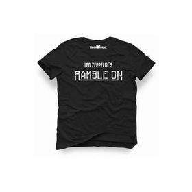 Tshirthane Led Zeppelin Rample On Siyah Erkek T-shirt
