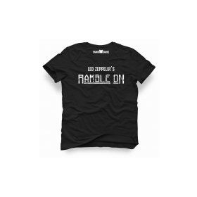 Tshirthane Led Zeppelin Rample On Siyah Erkek T-shirt