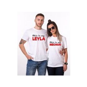 Tshirthane Leyla Mecnun Sevgili Kombinleri 2'li T-shirt
