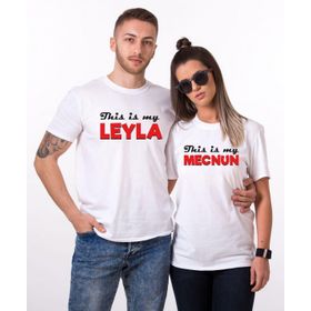 Tshirthane Leyla Mecnun Sevgili Kombinleri 2'li T-shirt