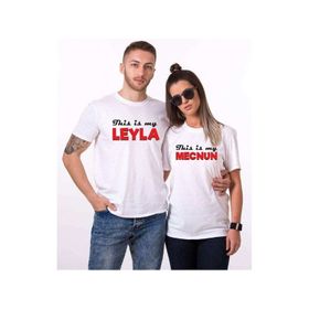 Tshirthane Leyla Mecnun Sevgili Kombinleri 2'li T-shirt