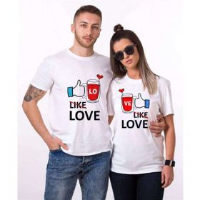 Tshirthane Like Love 2'li Sevgili T-shirt