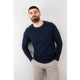 Tshirthane Likralı Lacivert Erkek Sweatshirt