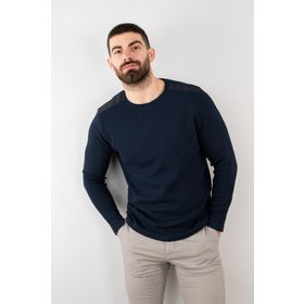 Tshirthane Likralı Lacivert Erkek Sweatshirt
