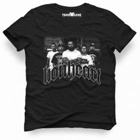 Tshirthane Lionheart Band Siyah Erkek T-shirt