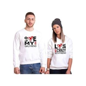 Tshirthane Lo Ve Crazy 2'li Sevgili Sweatshirt