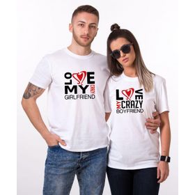 Tshirthane Lo Ve Crazy 2'li Sevgili T-shirt