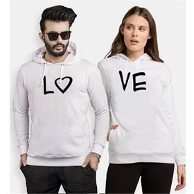 Tshirthane Lo Ve Kalp 2'li Sevgili Sweatshirt