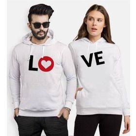 Tshirthane Lo Ve Kalp 2'li Sevgili Sweatshirt