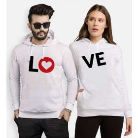 Tshirthane Lo Ve Kalp 2'li Sevgili Sweatshirt