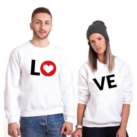 Tshirthane Lo Ve Kalp Sevgili Kombinleri Sweatshirt Kombini
