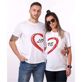 Tshirthane Love 2'li Sevgili T-shirt