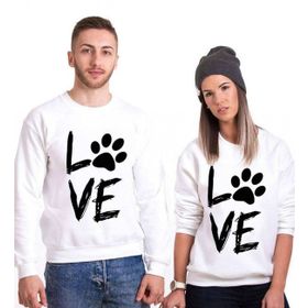 Tshirthane Love Pati 2'li Sevgili Sweatshirt