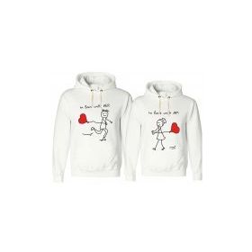 Tshirthane Love With 2'li Sevgili Sweatshirt