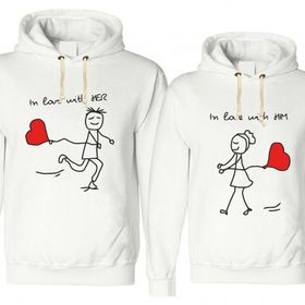 Tshirthane Love With 2'li Sevgili Sweatshirt