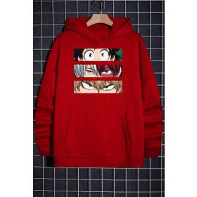 Tshirthane Makima Hugging Denji Baskılı Unisex Sweatshirt