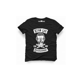 Tshirthane Marvel Stan Lee Excelsion Siyah Erkek T-shirt