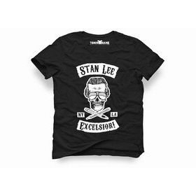 Tshirthane Marvel Stan Lee Excelsion Siyah Erkek T-shirt